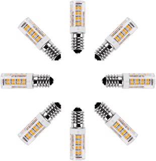 Anpro 8pcs E14 5W Tornillo blanco calido LED Lamparas- 360 ° Angulo de haz- no regulable- 360lm