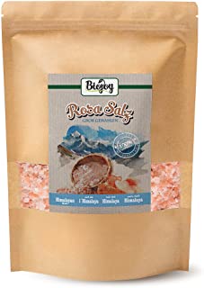Biojoy Cristales de Sal Rosa del Himalaya- sal cristalina 2-5mm para molino de sal (2 kg)