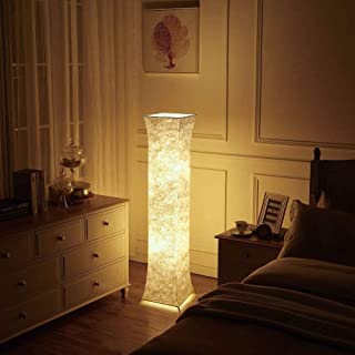 Fy-Light Lampara de pie de tela alta para sala de estar (26 x 26 x 132CM(Tela cuadrada))
