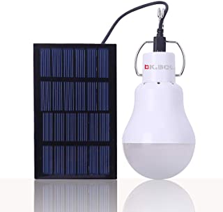 KK.BOL - Lampara solar portatil LED con panel solar recargable- recargable- luz LED para interior y exterior- luz de emergencia- senderismo- tienda de campana- camping- luz de trabajo nocturno