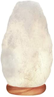 lampara de sal blanca natural del himalaya
