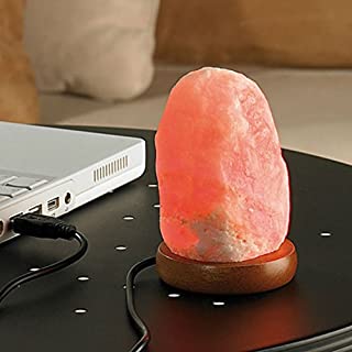 Lampara de Sal del Himalaya - MAGIC SALT ® Lighting For Your Soul - (USB ROSA)