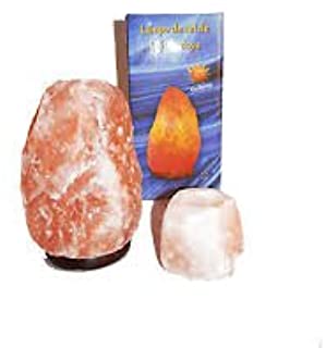 Lampara de Sal Natural del Himalaya - 2-3 kg + Portavelas Regalo - Magic Salt