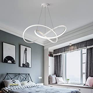 Lampara LED para comedor o sala de estar- regulable- 3000 - 6500 K- de acrilico- diseno moderno- altura regulable- para salon- dormitorio- bano