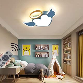 LAZ Regulable LED de techo Lampara de techo de luz Modern acrilico Pantalla de Angel for la sala de estar- dormitorio- Isla de cocina- salon- comedor Pasillo (Color : Azul)