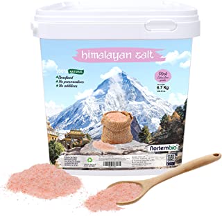 Nortembio Sal Rosa del Himalaya 6-7 Kg. Extrafina (0-5-1 mm). 100- Naturales. Sin Refinar. Sin Conservantes. Extraidas a Mano