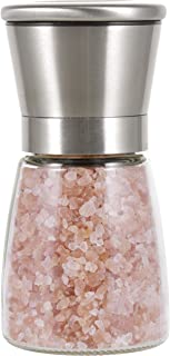 Peppertones Paris - Molinillo de Vidrio de Sal Rosa del Himalaya Gourmet- 200 Gramos (7 oz)