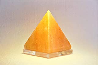Sal rosa del Himalaya pirámide Grande Forma De Triángulo Lámpara de cristal de roca de sal natural