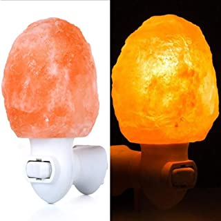 QSBY Lampara de Sal Crystal Negativo del Himalaya lampara Ion Pure purificacion de Aire Natural lampara de Pared pequeno Adecuado para Cualquier Escena