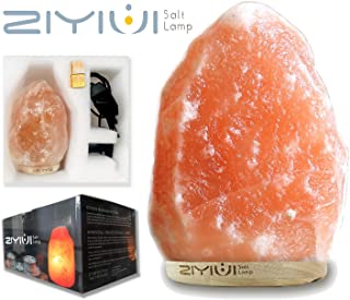ZIYIUI Prime Quality 100- Original Himalayan Crystal Rock Sal Lampara Natural Crystal Rock Salt LAMP EU Plug-Wired (3-4KG) (3-4kg)
